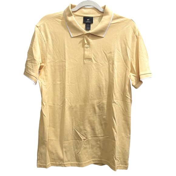 H&M Men’s Slim Fit Cotton Polo Shirt NWOT - Picture 3 of 7